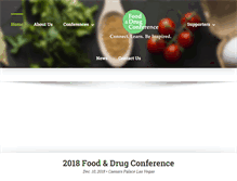 Tablet Screenshot of foodanddrugconference.com